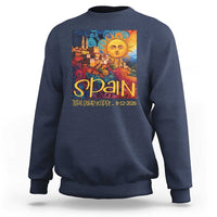 Spain 2026 Total Solar Eclipse Sun Face Graphic Sweatshirt Espana Totality Travel Memorabilia Astronomy Geek Gift
