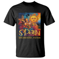 Spain 2026 Total Solar Eclipse Sun Face Graphic T Shirt Espana Totality Travel Memorabilia Astronomy Geek Gift
