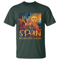 Spain 2026 Total Solar Eclipse Sun Face Graphic T Shirt Espana Totality Travel Memorabilia Astronomy Geek Gift
