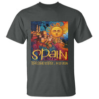 Spain 2026 Total Solar Eclipse Sun Face Graphic T Shirt Espana Totality Travel Memorabilia Astronomy Geek Gift