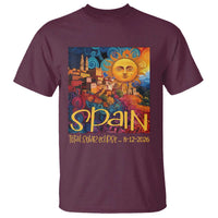 Spain 2026 Total Solar Eclipse Sun Face Graphic T Shirt Espana Totality Travel Memorabilia Astronomy Geek Gift