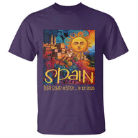 Spain 2026 Total Solar Eclipse Sun Face Graphic T Shirt Espana Totality Travel Memorabilia Astronomy Geek Gift