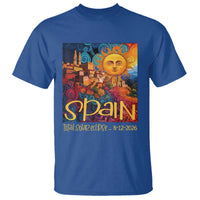 Spain 2026 Total Solar Eclipse Sun Face Graphic T Shirt Espana Totality Travel Memorabilia Astronomy Geek Gift