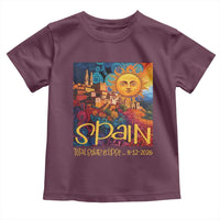 Spain 2026 Total Solar Eclipse Sun Face Graphic Toddler T Shirt Espana Totality Travel Memorabilia Astronomy Geek Gift