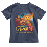 Spain 2026 Total Solar Eclipse Sun Face Graphic Toddler T Shirt Espana Totality Travel Memorabilia Astronomy Geek Gift