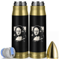 Funny Mona Lisa Wearing Headphones Bass Face Meme Bullet Tumbler Funny Classical Fine Art Parody Music Producer Graphic