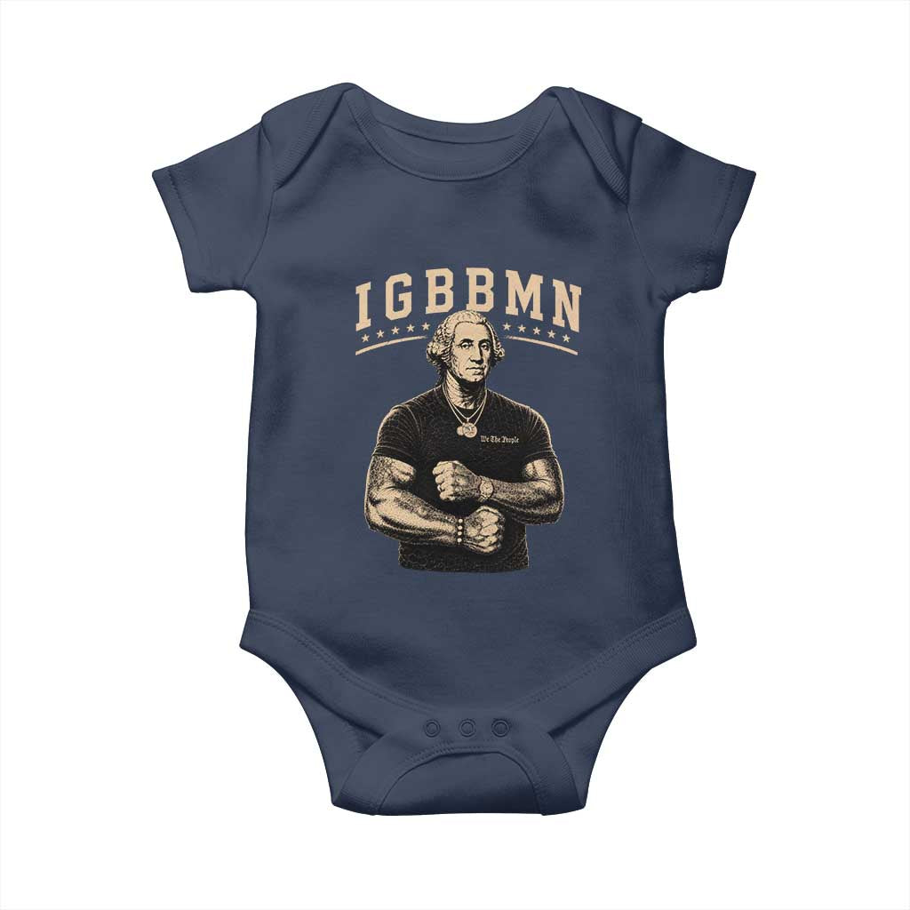 IGBBMN Buff George Washington Parody Baby Onesie It’s Gonna Be Bad Funny Ironic Patriotic Founding Father