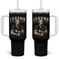 IGBBMN Buff George Washington Parody Tumbler With Handle It’s Gonna Be Bad Funny Ironic Patriotic Founding Father