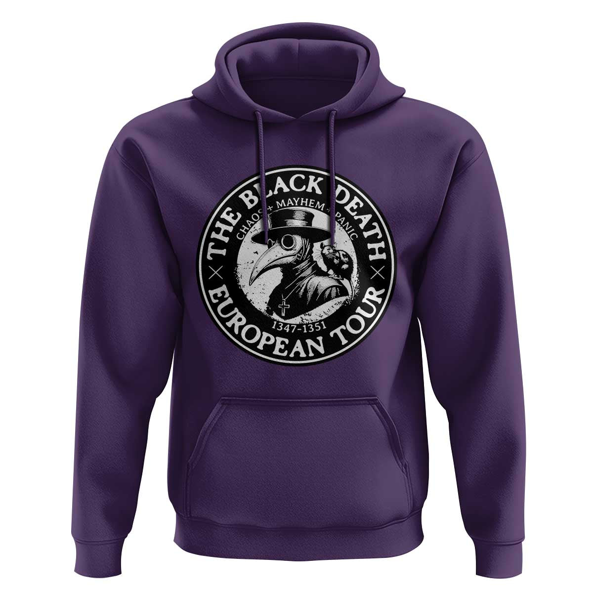 The Black Death European Tour 1347 Hoodie Funny Plague Doctor History Humor