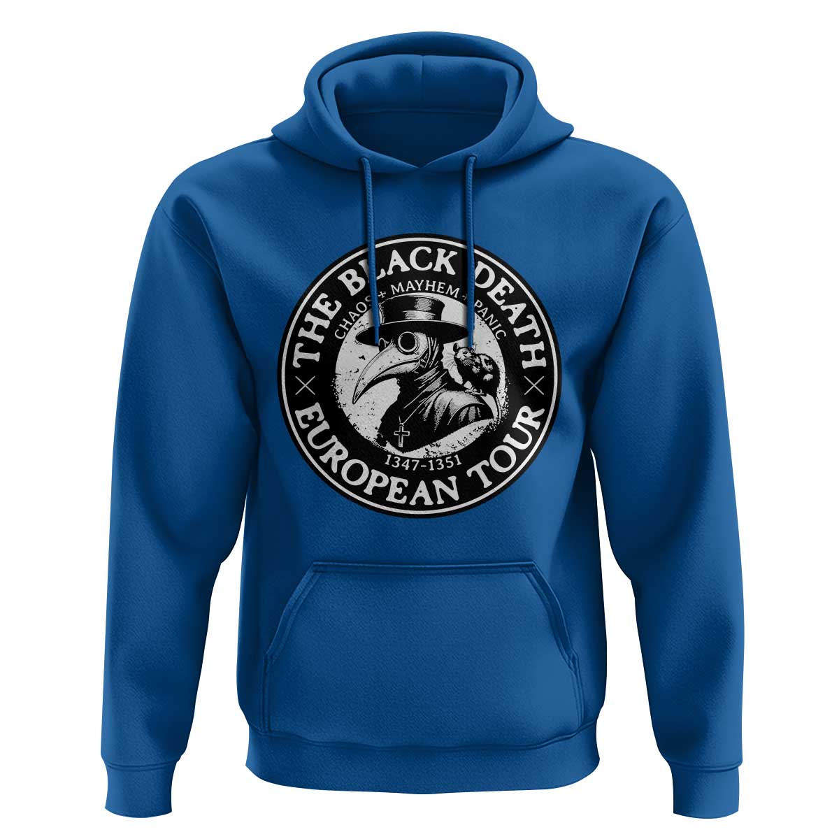 The Black Death European Tour 1347 Hoodie Funny Plague Doctor History Humor