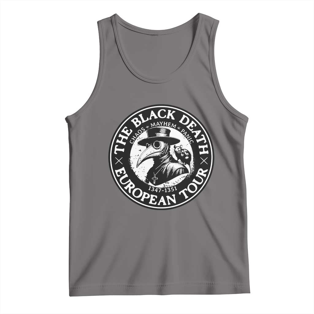 The Black Death European Tour 1347 Tank Top Funny Plague Doctor History Humor