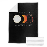 Iceland Total Solar Eclipse 2026 Totality Throw Blanket Travel Souvenir Astronomy Geek Gift