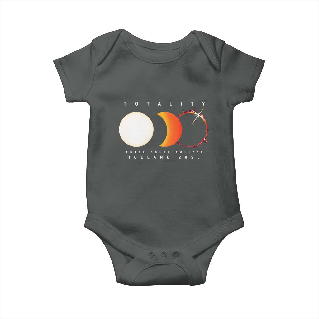 Iceland Total Solar Eclipse 2026 Totality Baby Onesie Travel Souvenir Astronomy Geek Gift