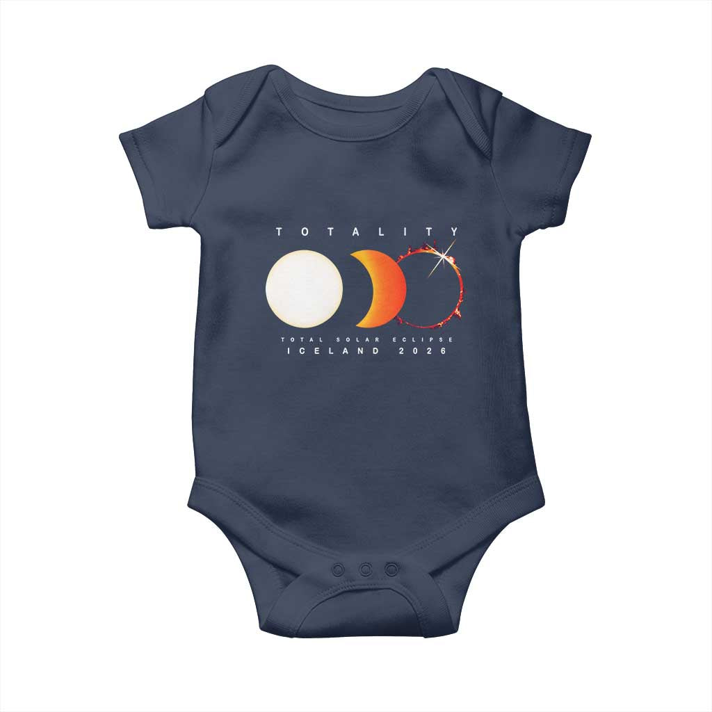 Iceland Total Solar Eclipse 2026 Totality Baby Onesie Travel Souvenir Astronomy Geek Gift