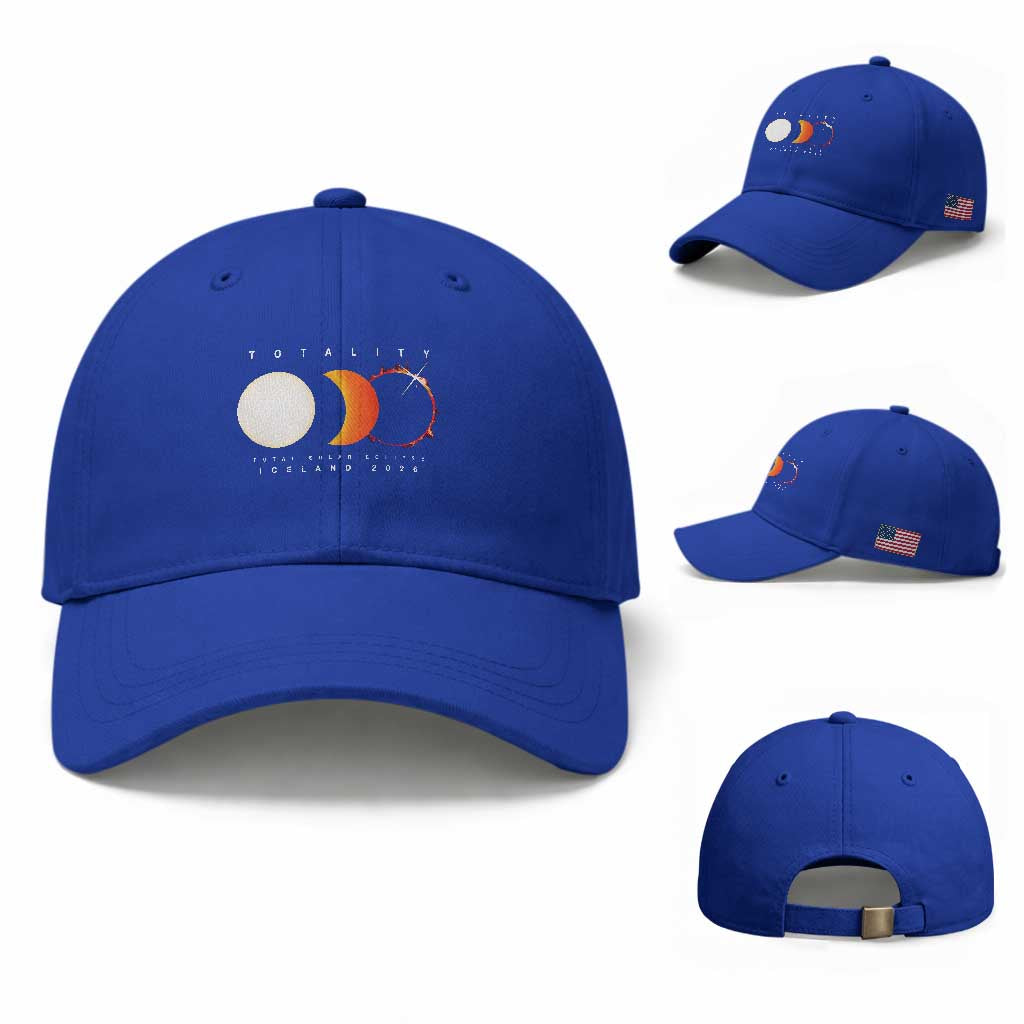 Iceland Total Solar Eclipse 2026 Totality Baseball Cap Travel Souvenir Astronomy Geek Gift