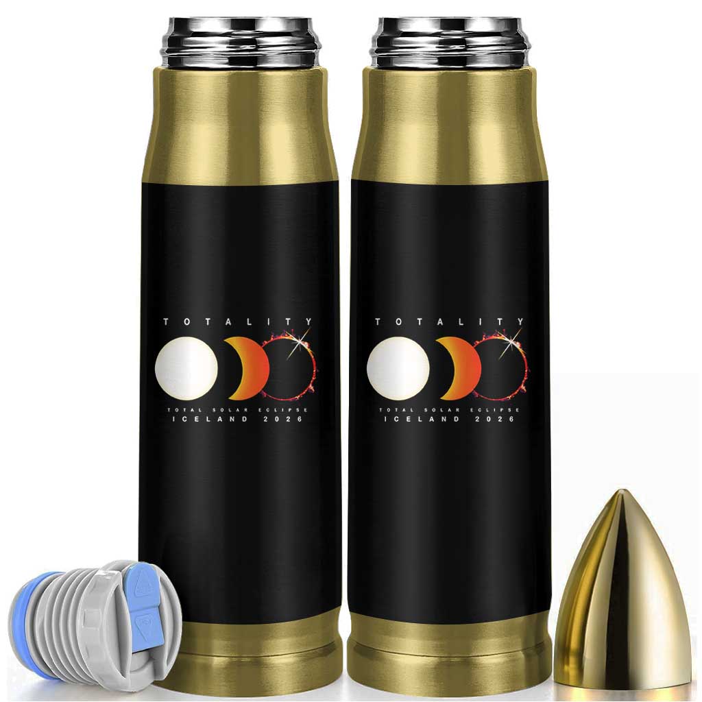 Iceland Total Solar Eclipse 2026 Totality Bullet Tumbler Travel Souvenir Astronomy Geek Gift