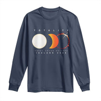 Iceland Total Solar Eclipse 2026 Totality Long Sleeve Shirt Travel Souvenir Astronomy Geek Gift