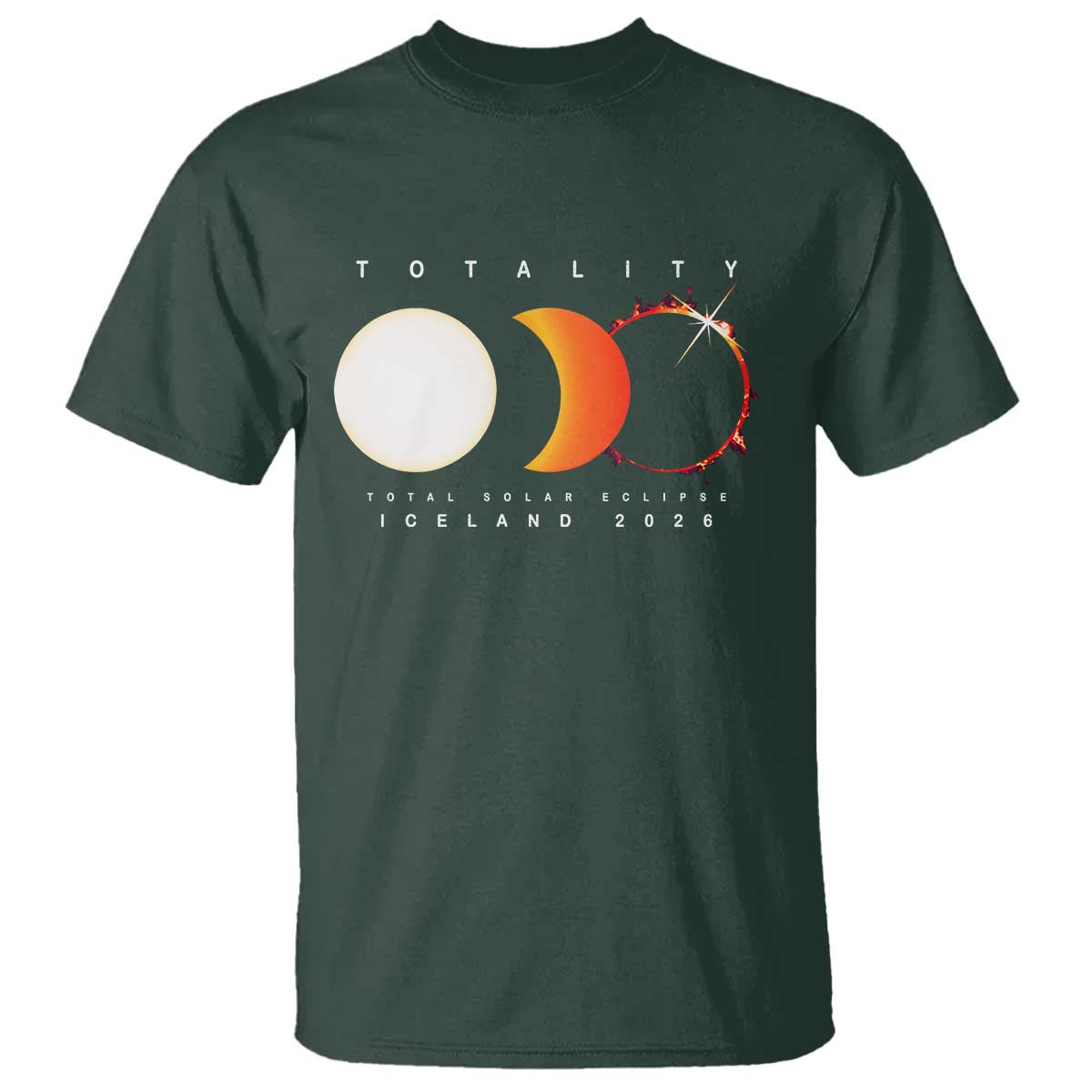 Iceland Total Solar Eclipse 2026 Totality T Shirt Travel Souvenir Astronomy Geek Gift