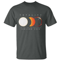 Iceland Total Solar Eclipse 2026 Totality T Shirt Travel Souvenir Astronomy Geek Gift
