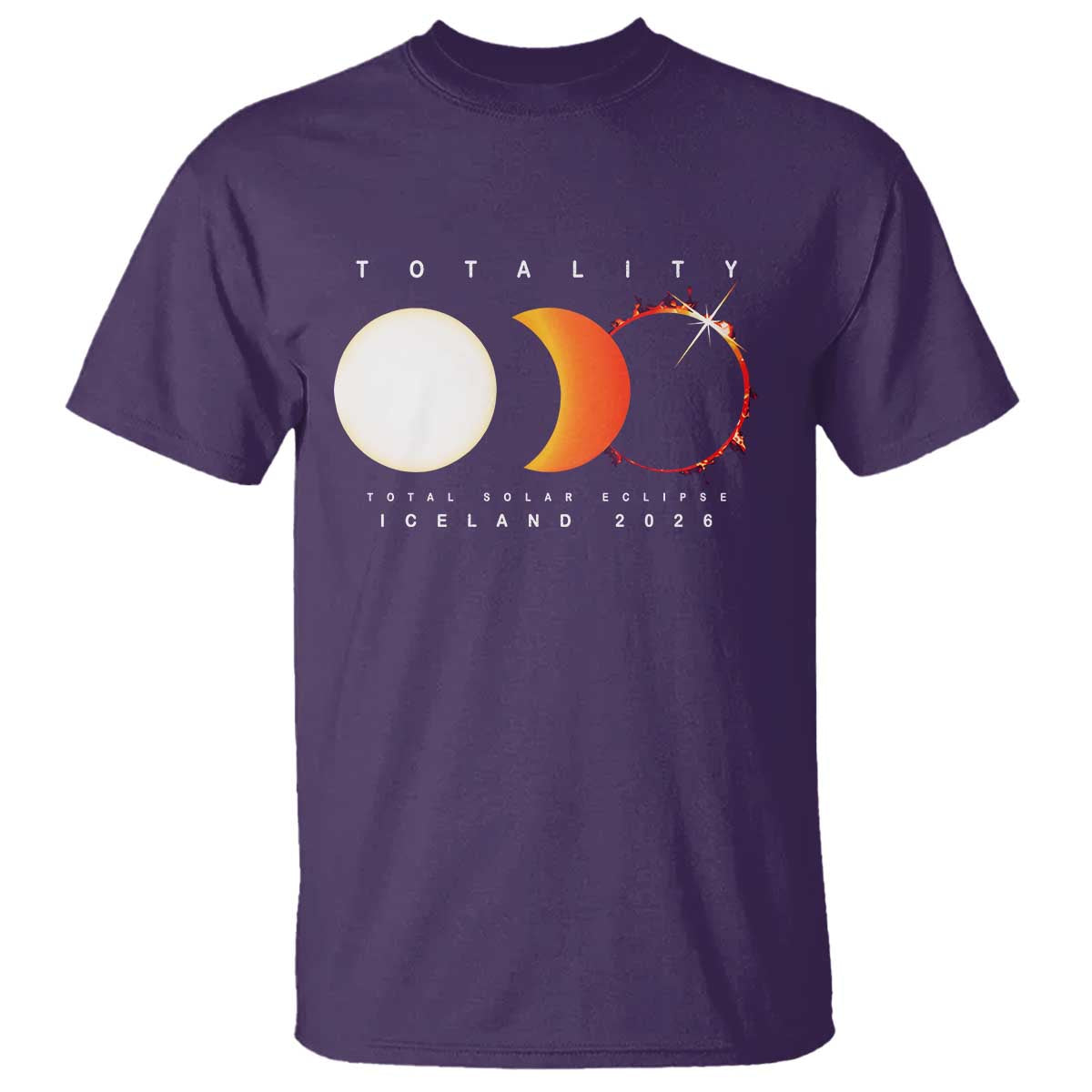 Iceland Total Solar Eclipse 2026 Totality T Shirt Travel Souvenir Astronomy Geek Gift