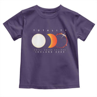 Iceland Total Solar Eclipse 2026 Totality Toddler T Shirt Travel Souvenir Astronomy Geek Gift