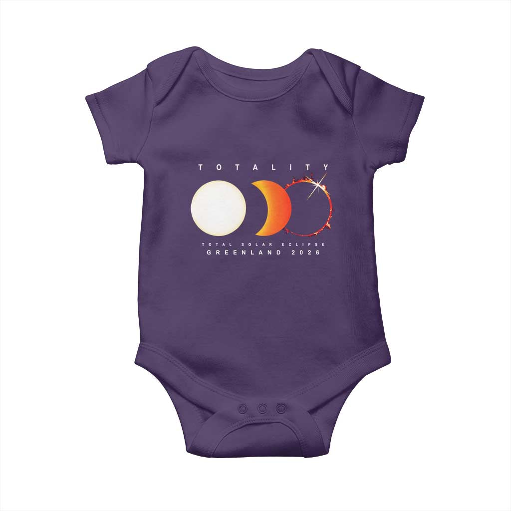 Greenland Total Solar Eclipse 2026 Totality Baby Onesie Travel Souvenir Astronomy Geek Gift