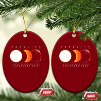 Greenland Total Solar Eclipse 2026 Totality Ceramic Ornament Travel Souvenir Astronomy Geek Gift