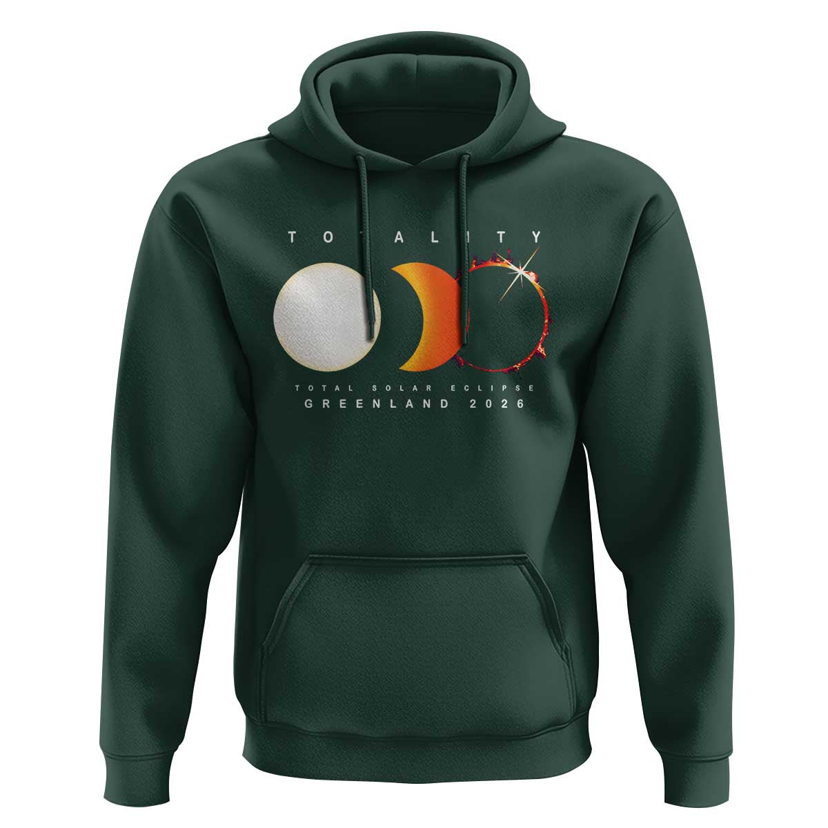 Greenland Total Solar Eclipse 2026 Totality Hoodie Travel Souvenir Astronomy Geek Gift