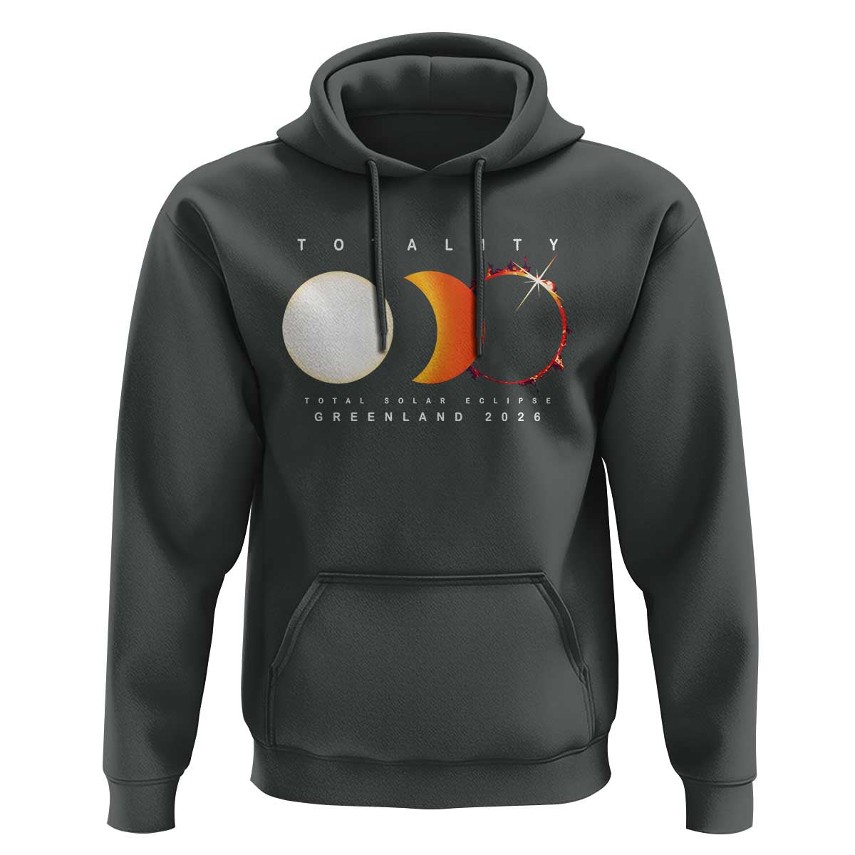 Greenland Total Solar Eclipse 2026 Totality Hoodie Travel Souvenir Astronomy Geek Gift