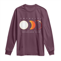 Greenland Total Solar Eclipse 2026 Totality Long Sleeve Shirt Travel Souvenir Astronomy Geek Gift