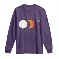 Greenland Total Solar Eclipse 2026 Totality Long Sleeve Shirt Travel Souvenir Astronomy Geek Gift