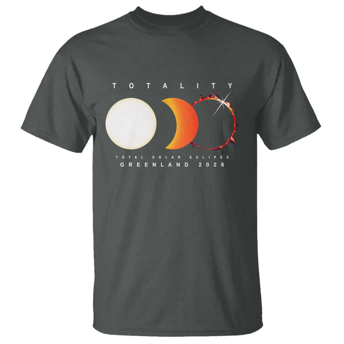 Greenland Total Solar Eclipse 2026 Totality T Shirt Travel Souvenir Astronomy Geek Gift