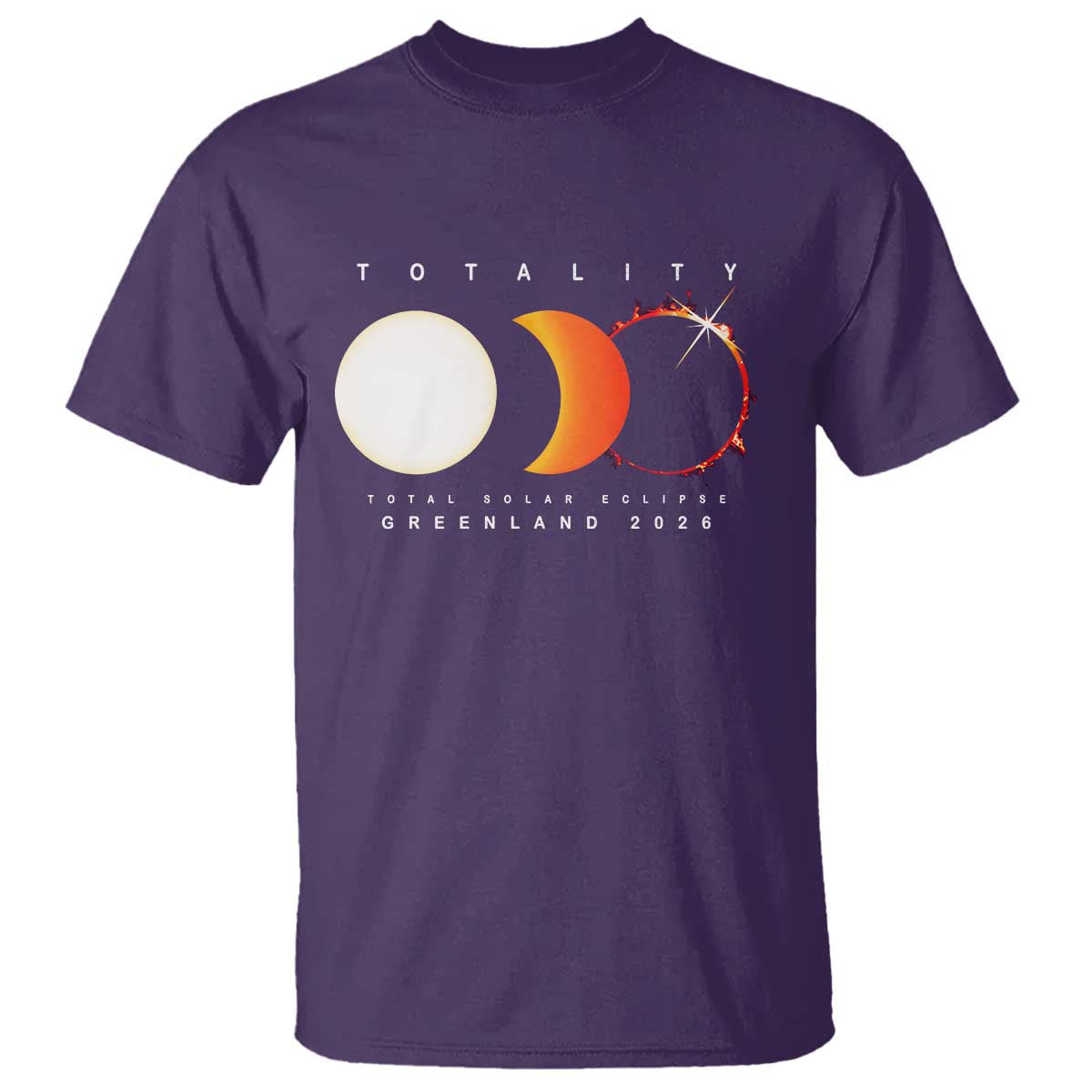 Greenland Total Solar Eclipse 2026 Totality T Shirt Travel Souvenir Astronomy Geek Gift