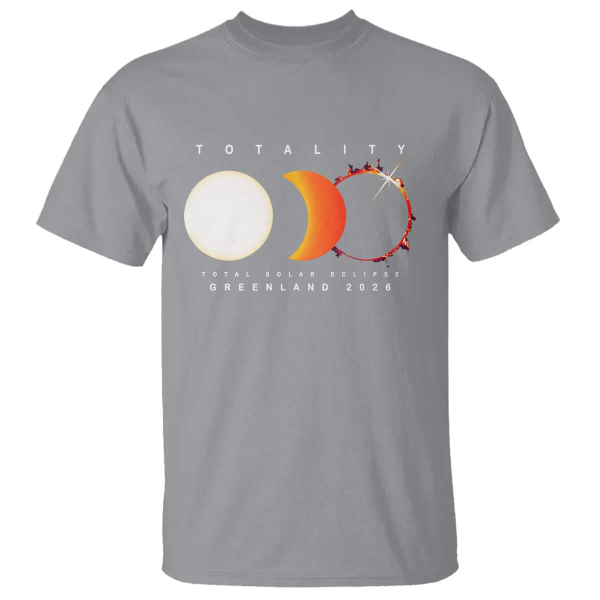 Greenland Total Solar Eclipse 2026 Totality T Shirt Travel Souvenir Astronomy Geek Gift