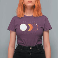 Greenland Total Solar Eclipse 2026 Totality T Shirt For Women Travel Souvenir Astronomy Geek Gift