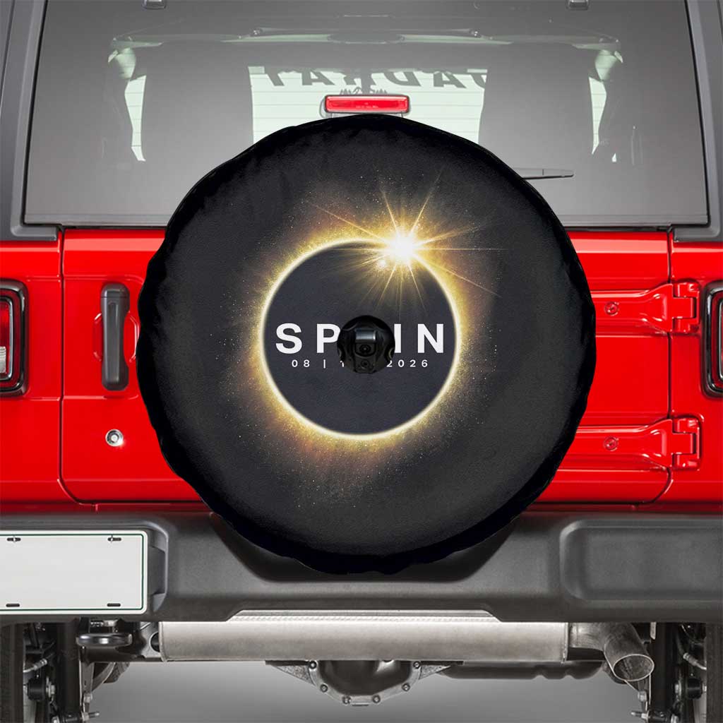 Spain Total Solar Eclipse 2026 Spare Tire Cover Path of Totality Astronomy Gift