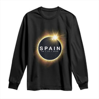 Spain Total Solar Eclipse 2026 Long Sleeve Shirt Path of Totality Astronomy Gift