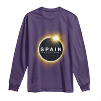 Spain Total Solar Eclipse 2026 Long Sleeve Shirt Path of Totality Astronomy Gift
