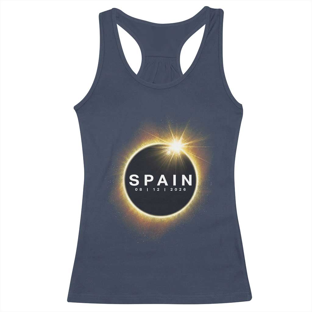 Spain Total Solar Eclipse 2026 Racerback Tank Top Path of Totality Astronomy Gift