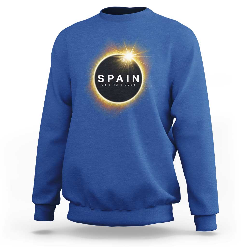 Spain Total Solar Eclipse 2026 Sweatshirt Path of Totality Astronomy Gift