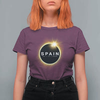 Spain Total Solar Eclipse 2026 T Shirt For Women Path of Totality Astronomy Gift