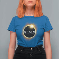 Spain Total Solar Eclipse 2026 T Shirt For Women Path of Totality Astronomy Gift