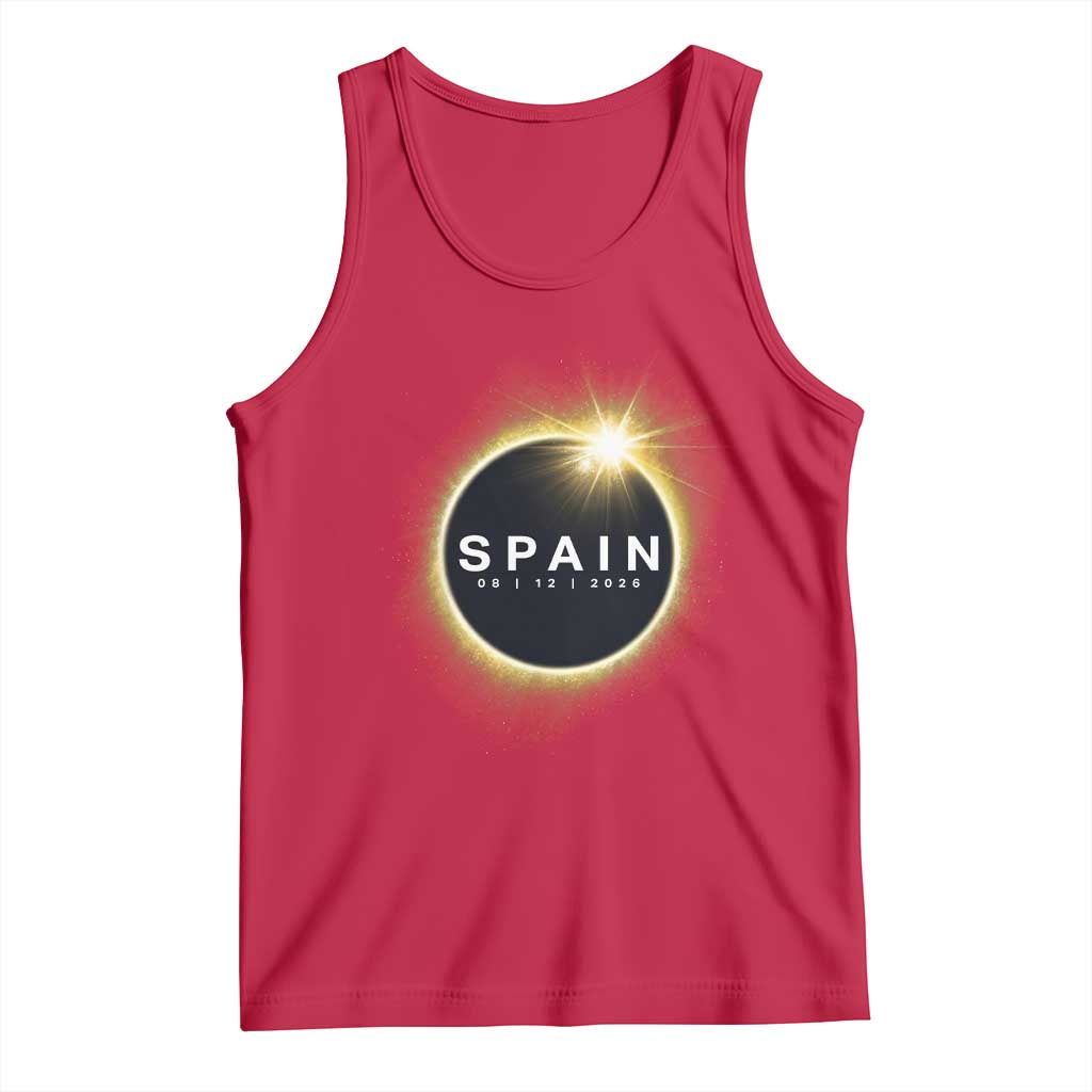 Spain Total Solar Eclipse 2026 Tank Top Path of Totality Astronomy Gift