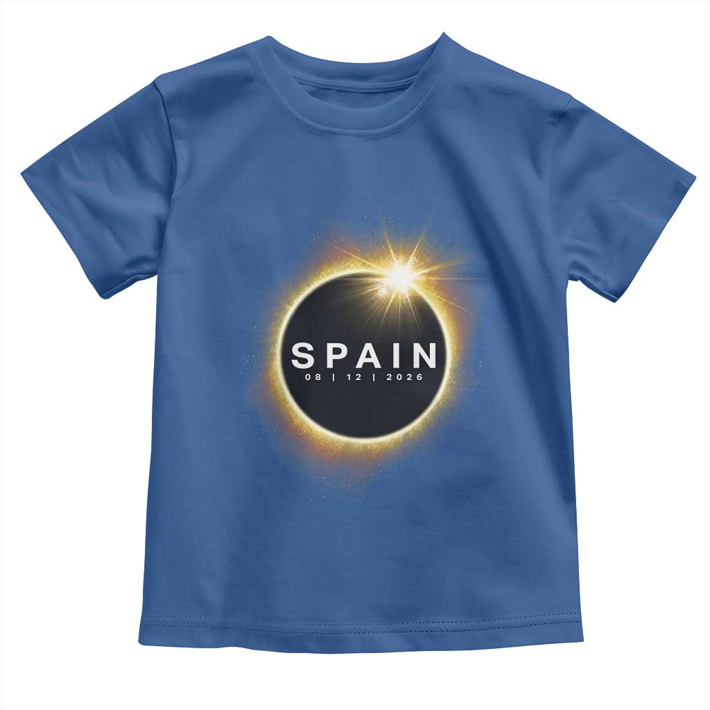 Spain Total Solar Eclipse 2026 Toddler T Shirt Path of Totality Astronomy Gift