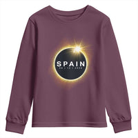 Spain Total Solar Eclipse 2026 Youth Sweatshirt Path of Totality Astronomy Gift