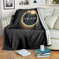 Iceland Total Solar Eclipse 2026 Throw Blanket Path of Totality Astronomy Gift