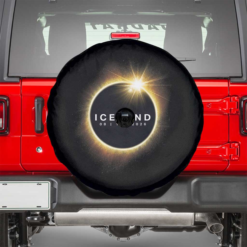 Iceland Total Solar Eclipse 2026 Spare Tire Cover Path of Totality Astronomy Gift