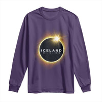 Iceland Total Solar Eclipse 2026 Long Sleeve Shirt Path of Totality Astronomy Gift