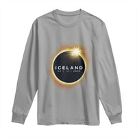 Iceland Total Solar Eclipse 2026 Long Sleeve Shirt Path of Totality Astronomy Gift