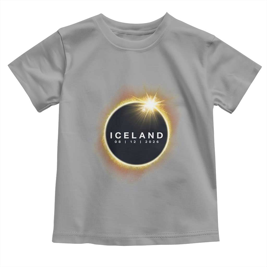 Iceland Total Solar Eclipse 2026 Toddler T Shirt Path of Totality Astronomy Gift
